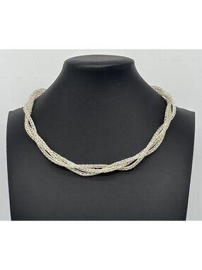 Artisan-Made 999 Fine Silver Viking Knit Necklace With 925 Sterling Silver Clasp